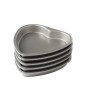 SET 5 STAMPI CUORE Ø 15 X 2 H CM PER TORTE A STRATI