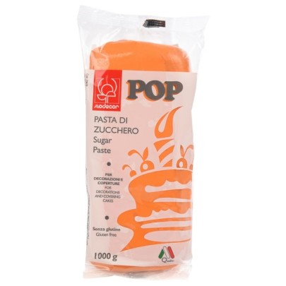 PANETTO PASTA ZUCCHERO POP ARANCIO PASTELLO 1 KG