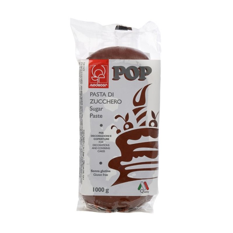 PANETTO PASTA ZUCCHERO POP MARRONE 1 KG