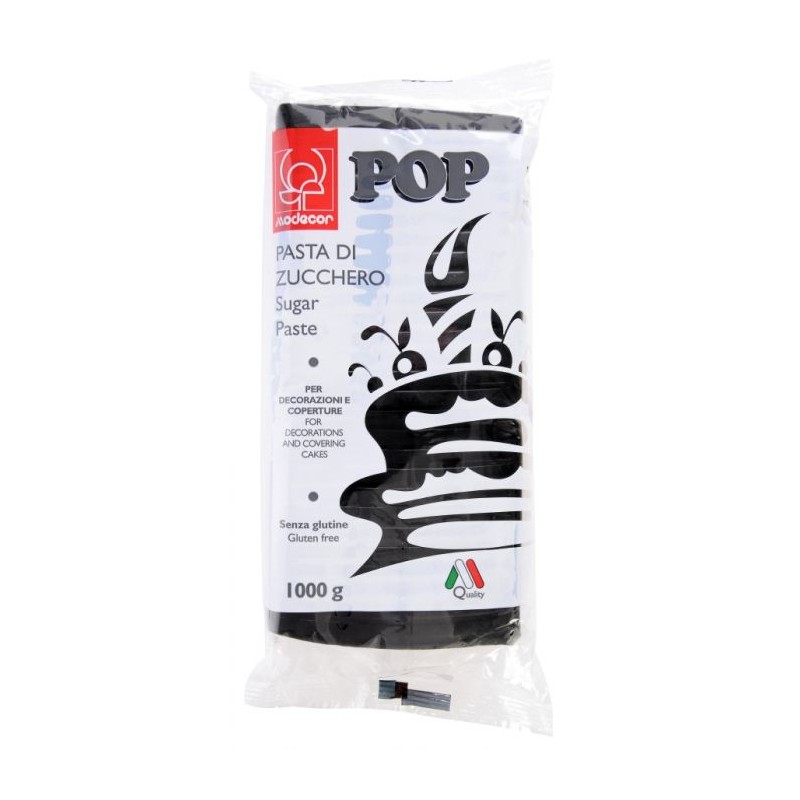 PANETTO PASTA ZUCCHERO POP NERO 1 KG