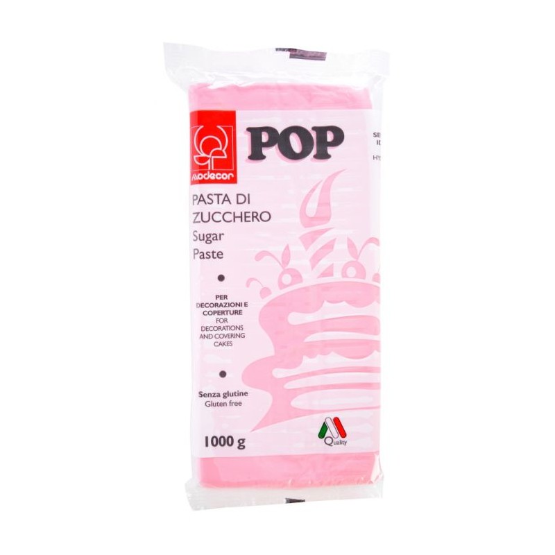 PANETTO PASTA ZUCCHERO POP ROSA CONFETTO 1 KG