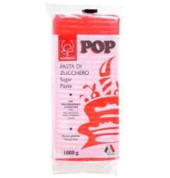 PANETTO PASTA ZUCCHERO POP ROSSO FUOCO 1 KG