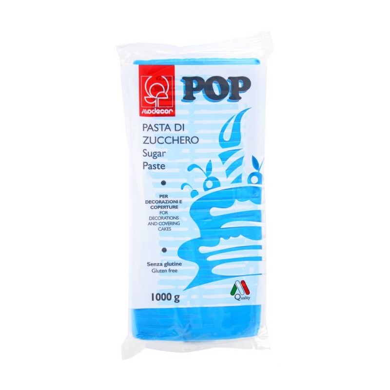 PANETTO PASTA ZUCCHERO POP CIANO 1 KG