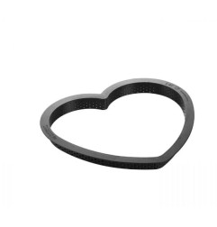 KIT TARTE RING AMORE 205X190 MM - SET STAMPO IN SILICONE 190X160 MM + ANELLO