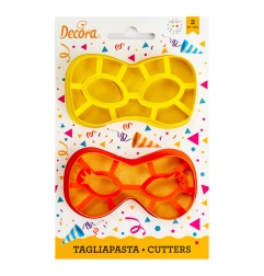 SET 2 TAGLIAPASTA MASCHERA CARNEVALE