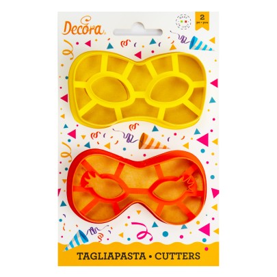 SET 2 TAGLIAPASTA MASCHERA CARNEVALE