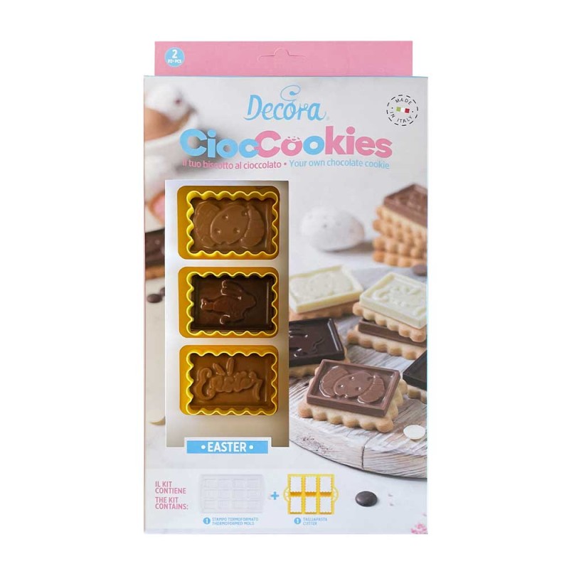 SET 2 PZ PER GALLETTE AL CIOCCOLATO PASQUA