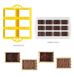 SET 2 PZ PER GALLETTE AL CIOCCOLATO PASQUA