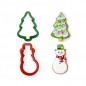 SET 2 TAGLIAPASTA BABBO NATALE E PUPAZZO DI NEVE