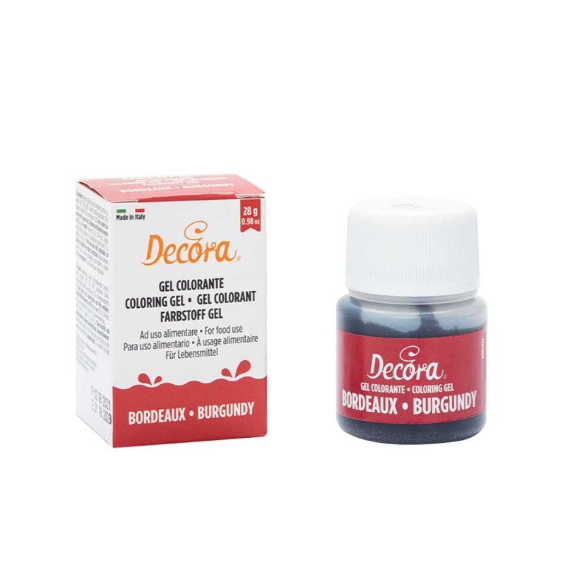 GEL COLORANTE DECORA BORDEAUX 28 GR