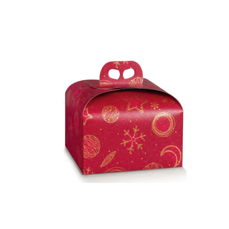 SCATOLA PANETTONE 245X245X130 RED UNIVERSE