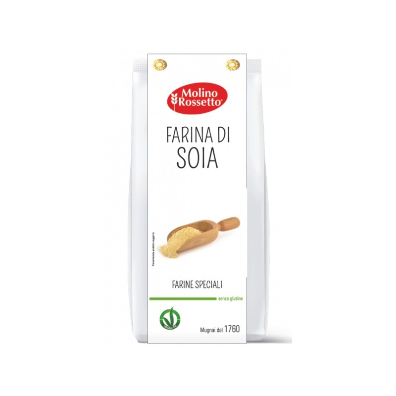 FARINA DI SOIA VEGAN 400 GR MOLINO ROSSETTO SENZA GLUTINE